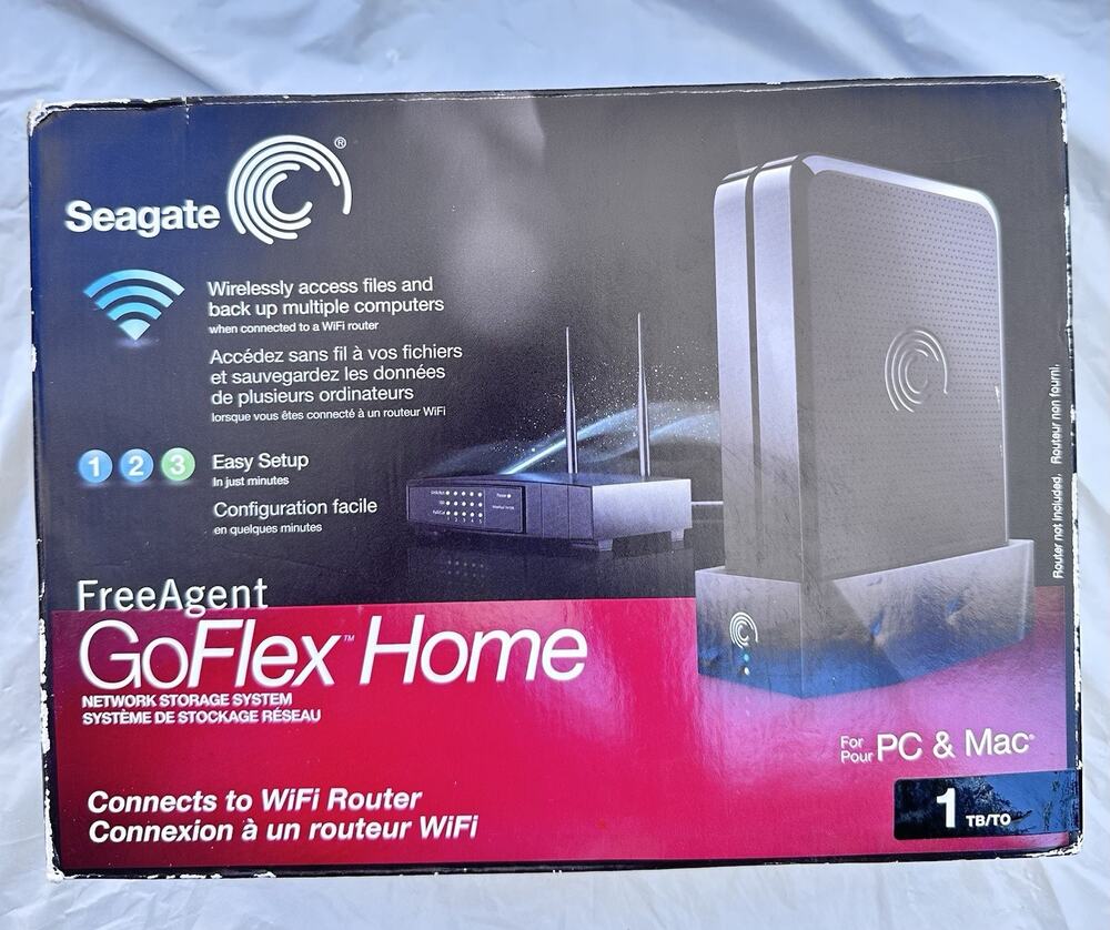 Seagate FreeAgent GoFlex Home 1TB Network Storage System New